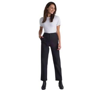 Kit & Ace Womens 10 Wool Navy Relax Fit Trouser